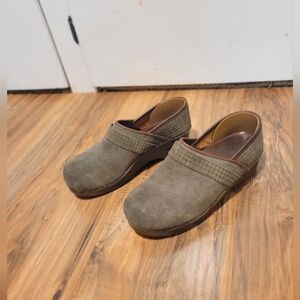 Sanita Suede Leather Clogs